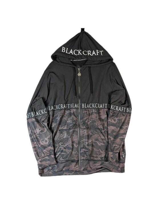 BlackCraft Cult Other - BlackCraft Mens XL Black Camo Full Zip Hoodie Goth Occult Streetwear Skull
